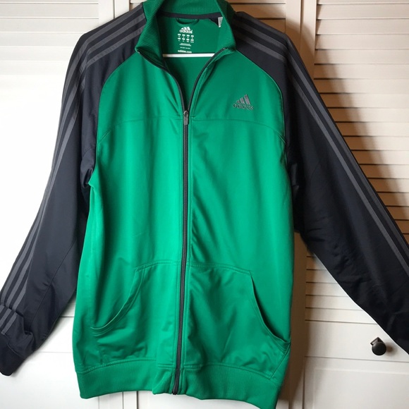 adidas green black jacket